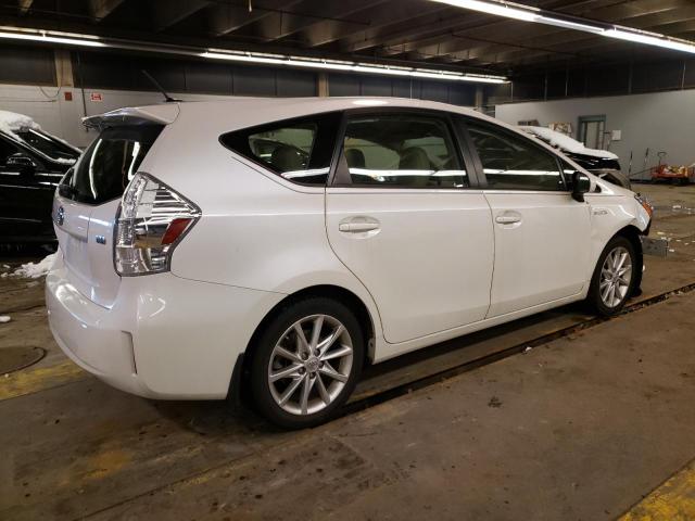 JTDZN3EU8EJ002652 - 2014 TOYOTA PRIUS V WHITE photo 3