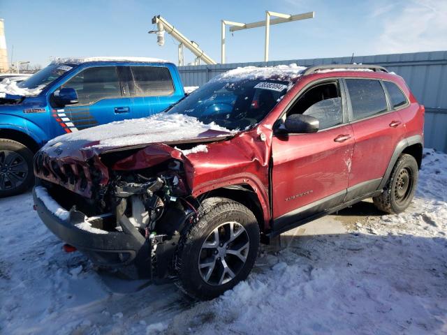 1C4PJMBB0GW176362 - 2016 JEEP CHEROKEE TRAILHAWK MAROON photo 1