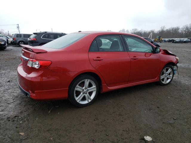 2T1BU4EE0DC972590 - 2013 TOYOTA COROLLA BASE MAROON photo 3