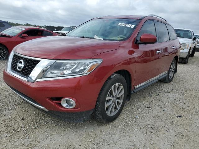 5N1AR2MN1FC707221 - 2015 NISSAN PATHFINDER S RED photo 1