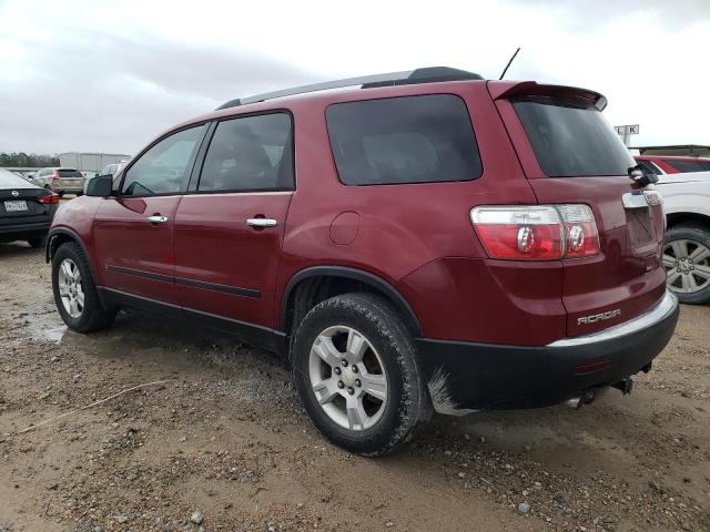 1GKLRKED3AJ165003 - 2010 GMC ACADIA SL BURGUNDY photo 2