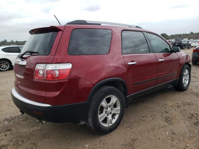 1GKLRKED3AJ165003 - 2010 GMC ACADIA SL BURGUNDY photo 3