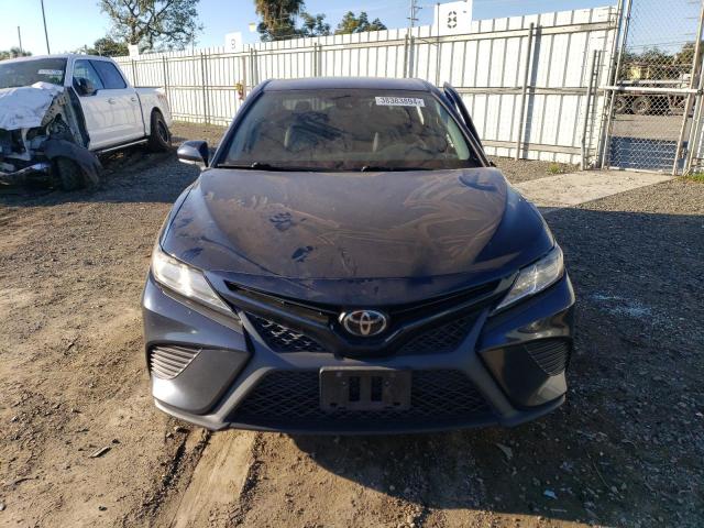 4T1B11HK5KU793742 - 2019 TOYOTA CAMRY L BLUE photo 5