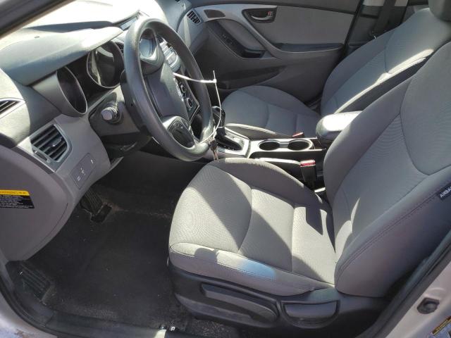 5NPDH4AEXEH526156 - 2014 HYUNDAI ELANTRA SE SILVER photo 7