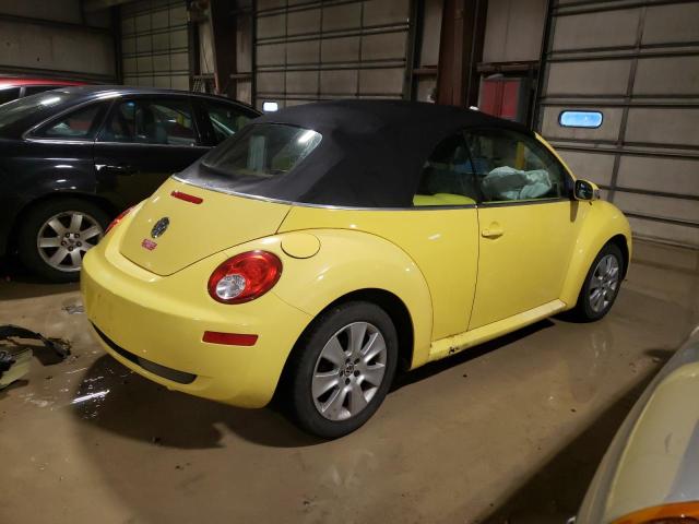 3VWPF31Y48M419736 - 2008 VOLKSWAGEN NEW BEETLE CONVERTIBLE S YELLOW photo 3