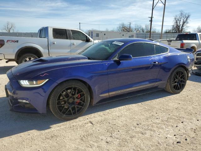 1FA6P8TH0G5298798 - 2016 FORD MUSTANG BLUE photo 1