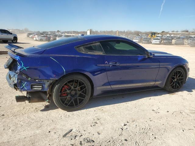 1FA6P8TH0G5298798 - 2016 FORD MUSTANG BLUE photo 3