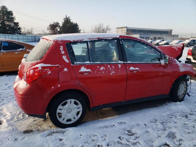 3N1BC1CP9AL386519 - 2010 NISSAN VERSA S RED photo 3