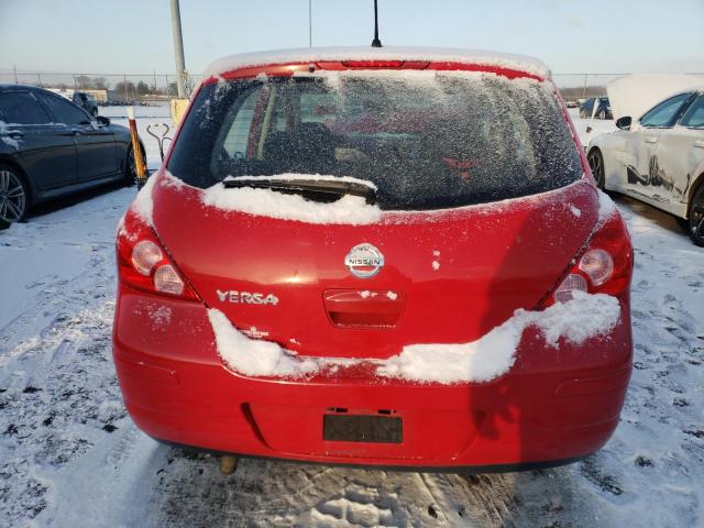 3N1BC1CP9AL386519 - 2010 NISSAN VERSA S RED photo 6