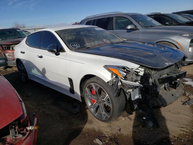 KNAE35LC2L6078939 - 2020 KIA STINGER GT WHITE photo 4