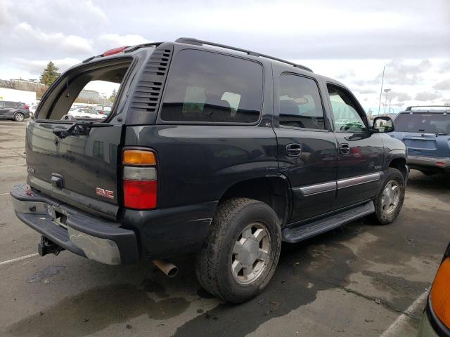 1GKEK13T15R274648 - 2005 GMC YUKON BLACK photo 3