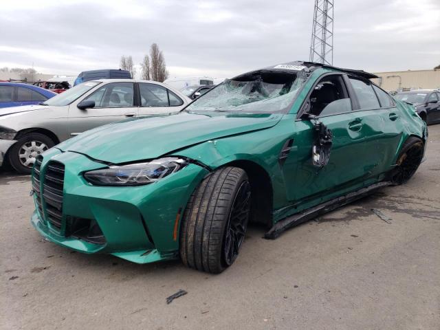 WBS33AY00MFK83882 - 2021 BMW M3 COMPETITION მწვანე ფოტო 1