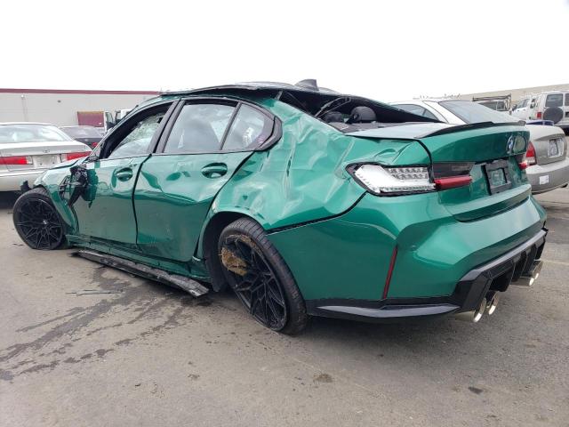 WBS33AY00MFK83882 - 2021 BMW M3 COMPETITION მწვანე ფოტო 2