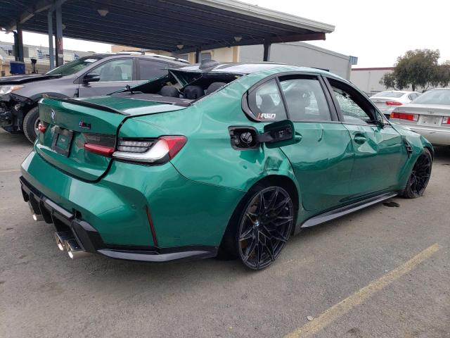 WBS33AY00MFK83882 - 2021 BMW M3 COMPETITION მწვანე ფოტო 3