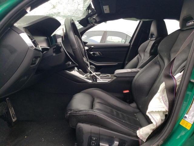 WBS33AY00MFK83882 - 2021 BMW M3 COMPETITION მწვანე ფოტო 7