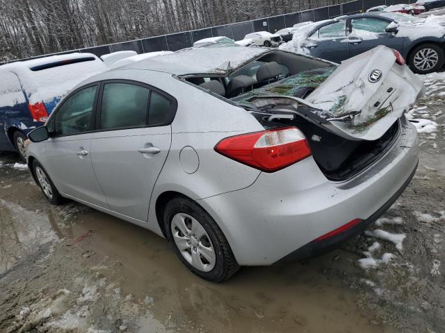 KNAFK4A6XF5435227 - 2015 KIA FORTE LX SILVER photo 2