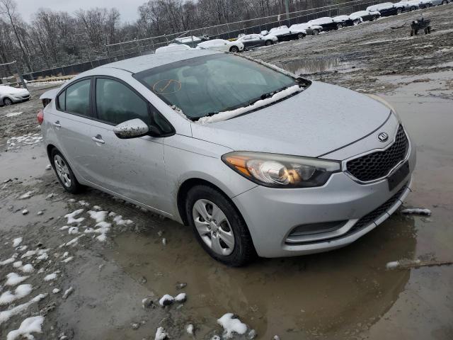 KNAFK4A6XF5435227 - 2015 KIA FORTE LX SILVER photo 4