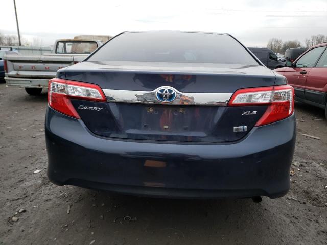 4T1BD1FKXEU113199 - 2014 TOYOTA CAMRY HYBRID BLUE photo 6