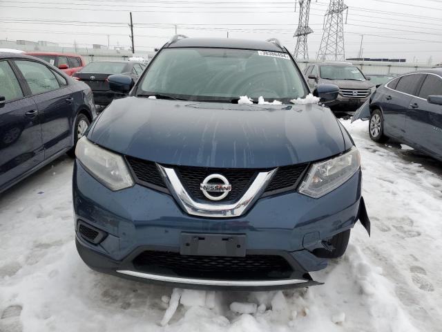 KNMAT2MT0GP666059 - 2016 NISSAN ROGUE S BLUE photo 5