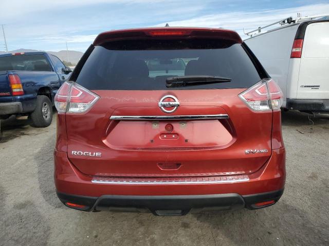 KNMAT2MV3FP556171 - 2015 NISSAN ROGUE S RED photo 6