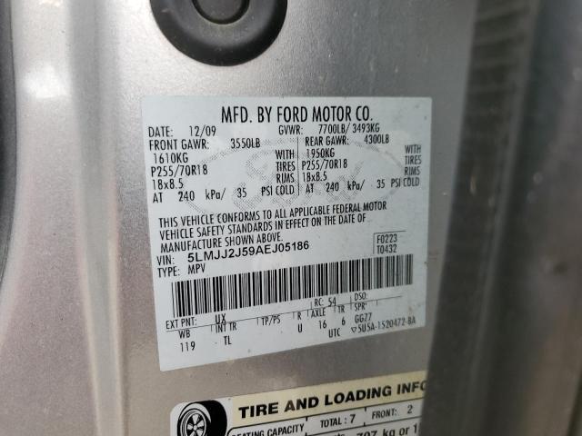 5LMJJ2J59AEJ05186 - 2010 LINCOLN NAVIGATOR 银色 照片 13