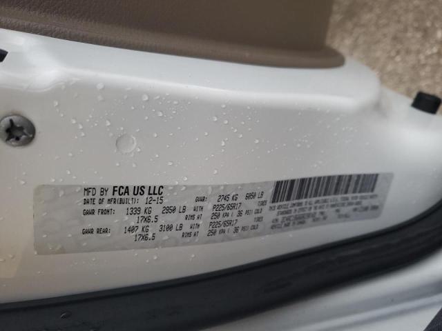 2C4RC1BG6GR230169 - 2016 CHRYSLER TOWN & COU TOURING თეთრი ფოტო 13