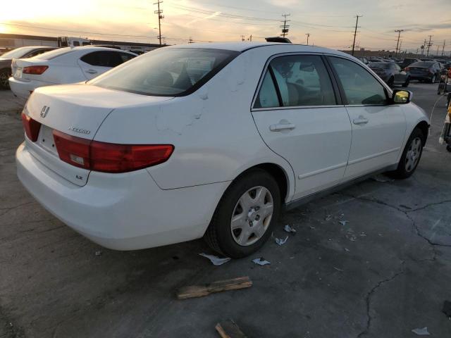 1HGCM56415A038722 - 2005 HONDA ACCORD LX WHITE photo 3