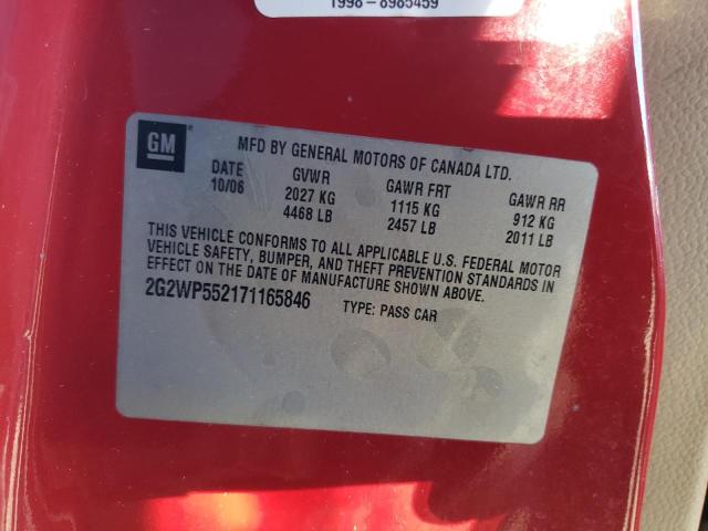 2G2WP552171165846 - 2007 PONTIAC GRAND PRIX 红色 照片 12