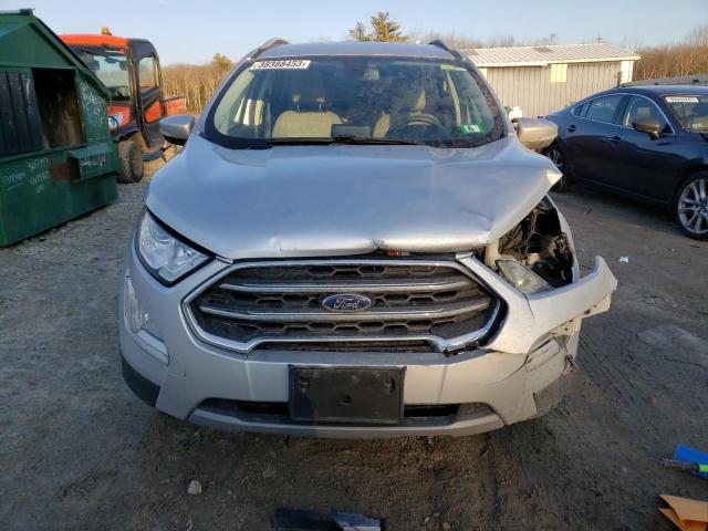 MAJ6S3KL8KC279606 - 2019 FORD ECOSPORT TITANIUM SILVER photo 5