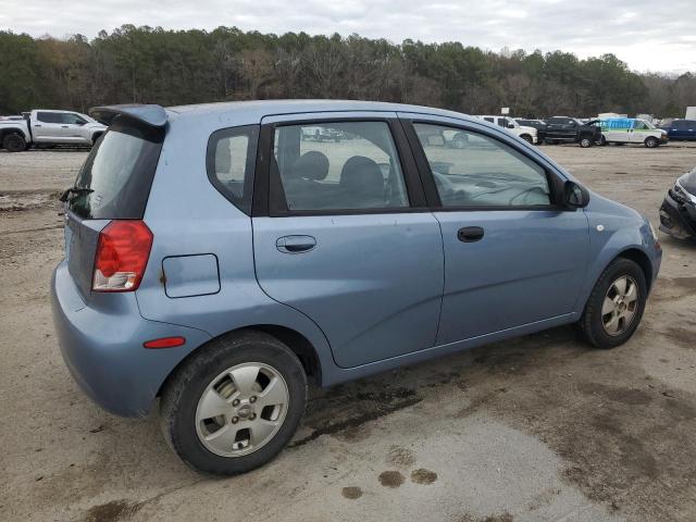 KL1TD66666B666543 - 2006 CHEVROLET AVEO BASE TURQUOISE photo 3