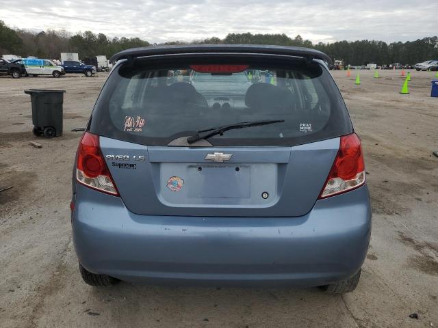 KL1TD66666B666543 - 2006 CHEVROLET AVEO BASE TURQUOISE photo 6