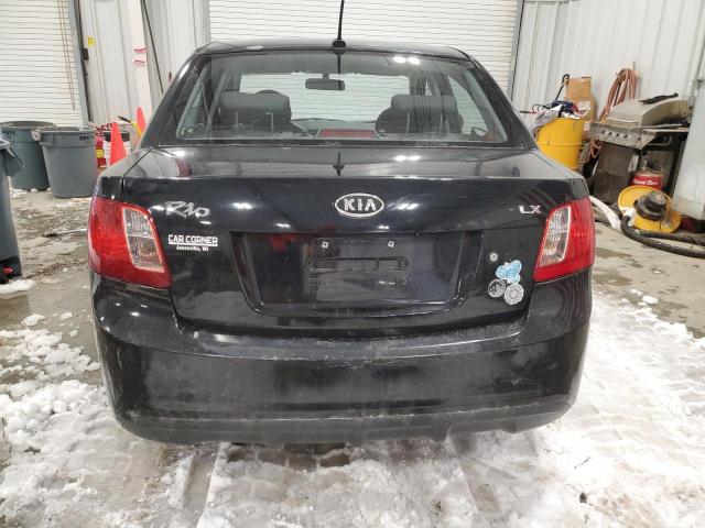 KNADH4A39B6913847 - 2011 KIA RIO BASE BLACK photo 6