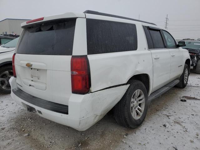 1GNSCJKC1FR295361 - 2015 CHEVROLET SUBURBAN C1500 LT WHITE photo 3