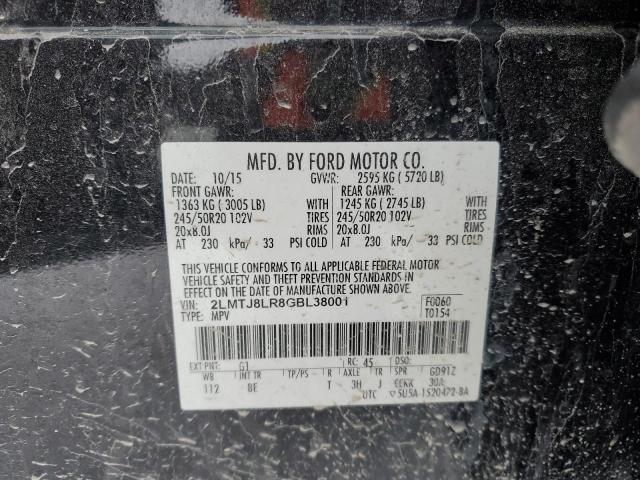 2LMTJ8LR8GBL38001 - 2016 LINCOLN MKX RESERVE 黑色 照片 13