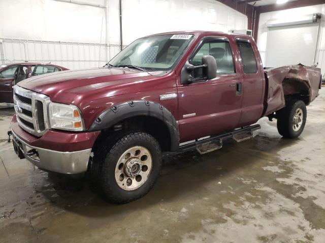 1FTWX31P25EC54046 - 2005 FORD F350 SRW SUPER DUTY MAROON photo 1