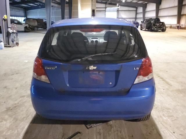 KL1TD66618B010771 - 2008 CHEVROLET AVEO BASE Mavi foto 6