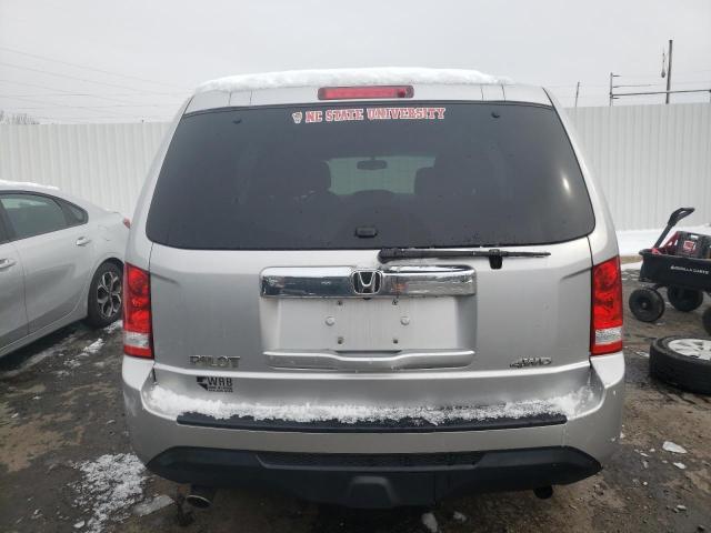 5FNYF4H52CB025688 - 2012 HONDA PILOT EXL SILVER photo 6