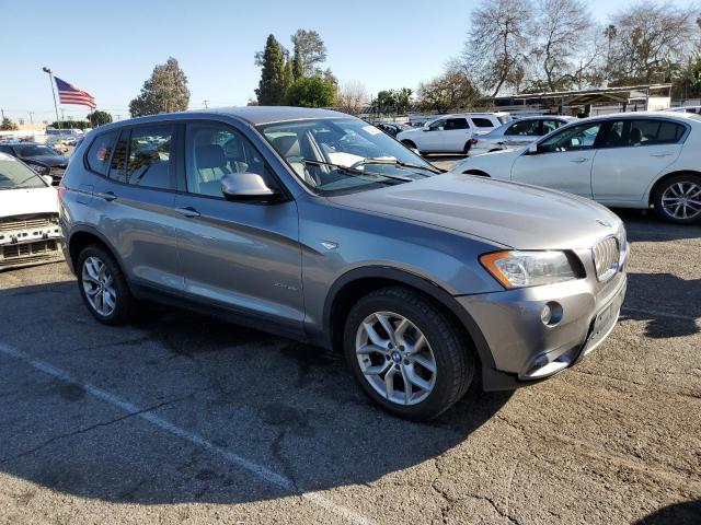 5UXWX7C53DL980543 - 2013 BMW X3 XDRIVE3 GRAY photo 4