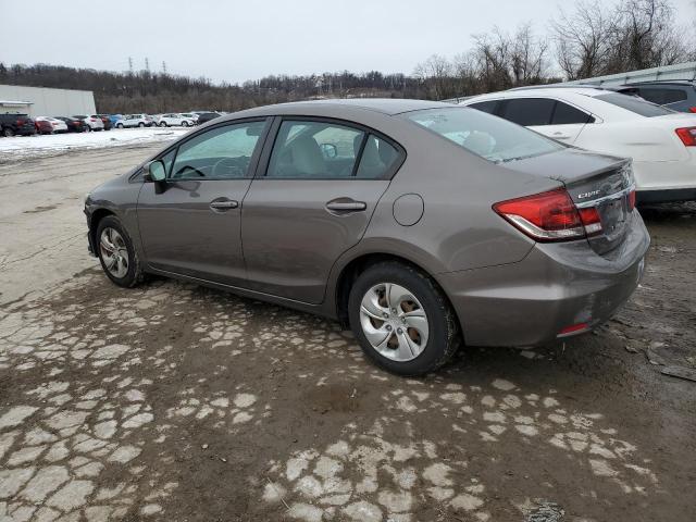 2HGFB2F56DH594194 - 2013 HONDA CIVIC LX BROWN photo 2