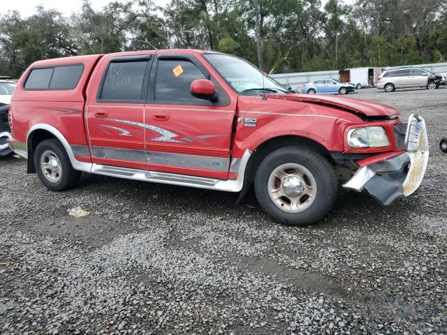 1FTRW07603KA35579 - 2003 FORD F150 SUPERCREW RED photo 4