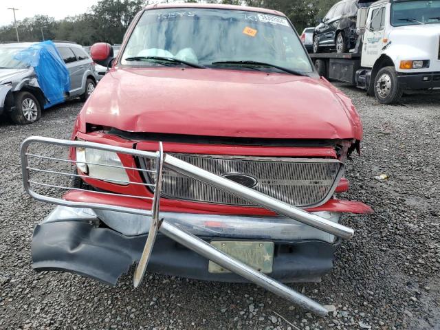 1FTRW07603KA35579 - 2003 FORD F150 SUPERCREW RED photo 5