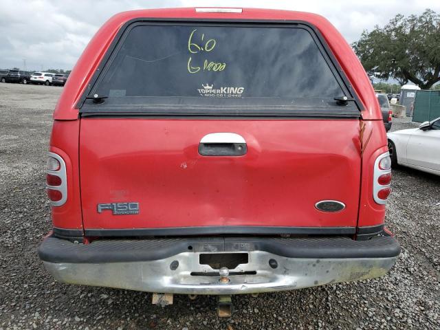 1FTRW07603KA35579 - 2003 FORD F150 SUPERCREW RED photo 6