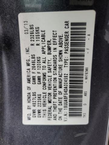 19UUA9F54DA004592 - 2013 ACURA TL TECH GRAY photo 12