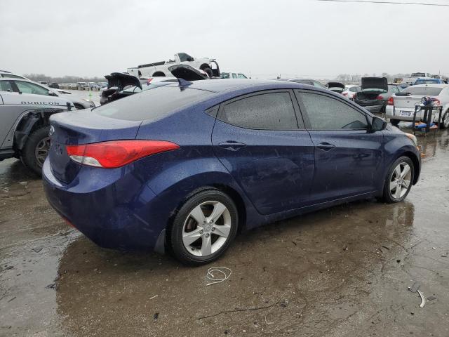 5NPDH4AE6DH280687 - 2013 HYUNDAI ELANTRA GLS BLUE photo 3