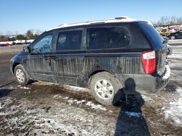 KNDMB233986236667 - 2008 KIA SEDONA EX BLACK photo 2