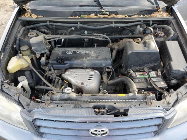 JTEHD21A120015678 - 2002 TOYOTA HIGHLANDER BLUE photo 12