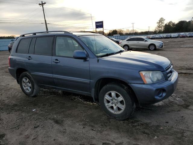 JTEHD21A120015678 - 2002 TOYOTA HIGHLANDER BLUE photo 4