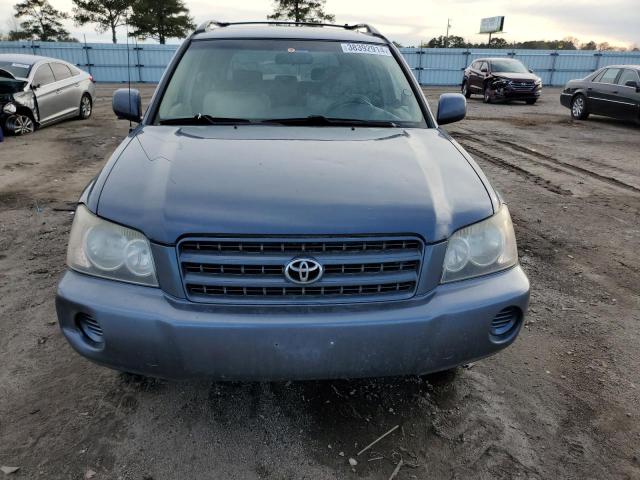 JTEHD21A120015678 - 2002 TOYOTA HIGHLANDER BLUE photo 5