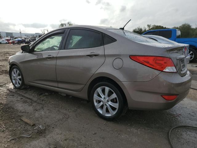 KMHCU4AE0EU595852 - 2014 HYUNDAI ACCENT GLS BROWN photo 2