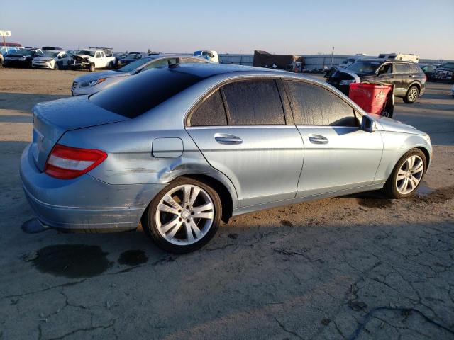 WDDGF5EB3AR109415 - 2010 MERCEDES-BENZ C 300 BLUE photo 3